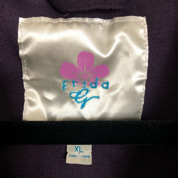 Dark purple tie waist trench coat jacket - Picture 5 of 8